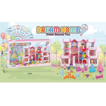 DIY Princess 6-Rooms Dream Doll House Play Set